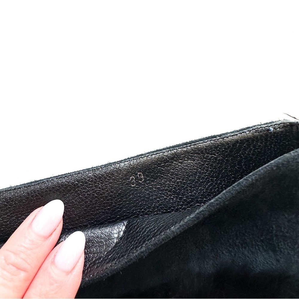 John Richmond Blue Suede Fur Wedge Boots with RICH Embellishments 39 - Picture 10 of 12